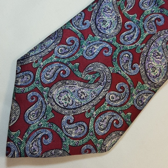 CHRISTIAN DIOR MONSIEUR SILK CLASSIC PAISLEY TIE - Picture 2 of 5